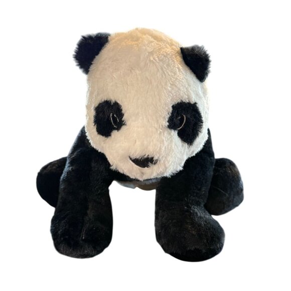Kramig Panda Plush Stuffed Animal By IKEA 14" Black & White Polyester Fiber Soft - Picture 1 of 8